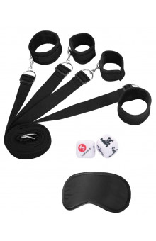 Черный игровой набор БДСМ Under The bed Binding Restraint Kit