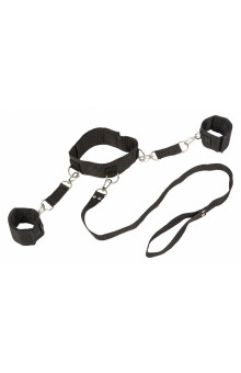 Ошейник с наручниками Bondage Collection Collar and Wristbands One Size