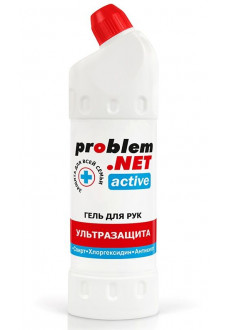 Обеззараживающий гель для рук Problem.net Active - 1000 мл.