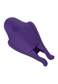 Фиолетовые виброзажимы для сосков Nipple Play Rechargeable Nipplettes