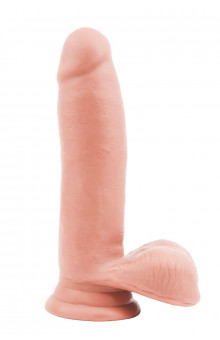 Телесный фаллоимитатор-реалистик Dual Density Dildo - 17,5 см.