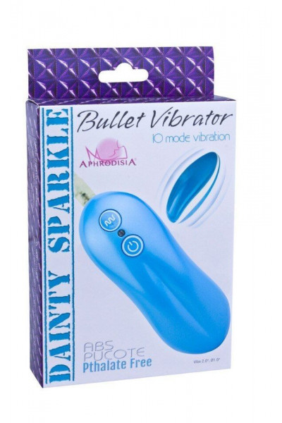 Голубое виброяйцо Bullet Vibrator 10 mode