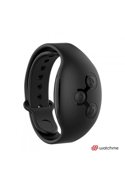 Розовое виброяйцо с черным пультом-часами Wearwatch Egg Wireless Watchme