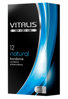 Классические презервативы VITALIS PREMIUM natural - 12 шт.