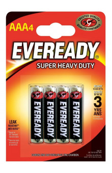 Батарейки EVEREADY SUPER R03 типа AAA - 4 шт.