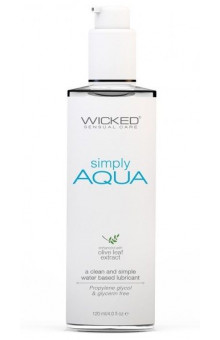 Легкий лубрикант на водной основе Wicked Simply AQUA - 120 мл.