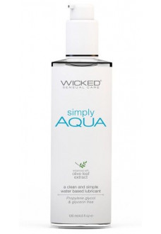 Легкий лубрикант на водной основе Wicked Simply AQUA - 120 мл.