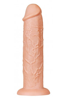 Телесный фаллоимитатор-гигант 11 Realistic Long Dildo - 28 см.