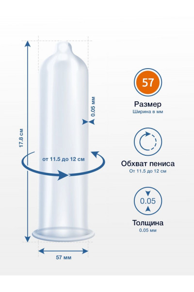 Презервативы MY.SIZE размер 57 - 3 шт.