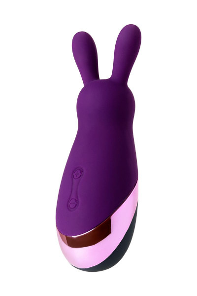 Фиолетовый стимулятор эрогенных зон Eromantica BUNNY - 12,5 см.