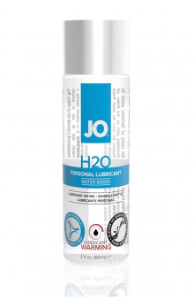 Возбуждающий лубрикант на водной основе JO Personal Lubricant H2O Warming - 60 мл.