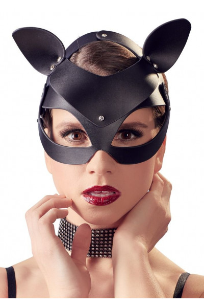 Маска на глаза с ушками Cat Mask Rhinestones