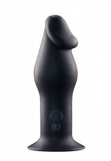 Черный анальный вибромассажер 5INCH RECHARGEABLE BUTTPLUG - 12,7 см.