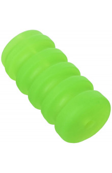 Зеленый мастурбатор с вибрацией Zolo Original Squeezable Vibrating Stroker