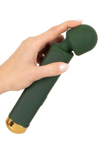 Зеленый wand-вибромассажер Luxurious Wand Massager - 22,2 см.