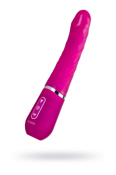 Розовый нереалистичный вибратор Ailighter Smart Telescopic Lover - 27,1 см.