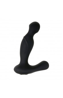 Черный вибростимулятор простаты Adam s Rotating P-spot Massager - 14,2 см.