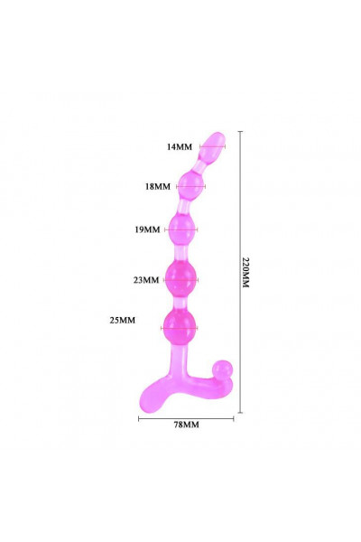 Розовый анальный стимулятор - 22 см.
