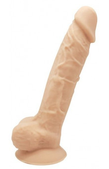 Телесный реалистичный фаллоимитатор DILDO 9INCH FLESH - 22,9 см.