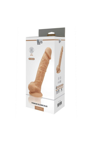 Телесный реалистичный фаллоимитатор DILDO 9INCH FLESH - 22,9 см.