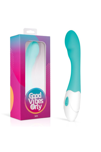 Зеленый вибратор для G-стимуляции Tate G-Spot Vibrator - 20 см.