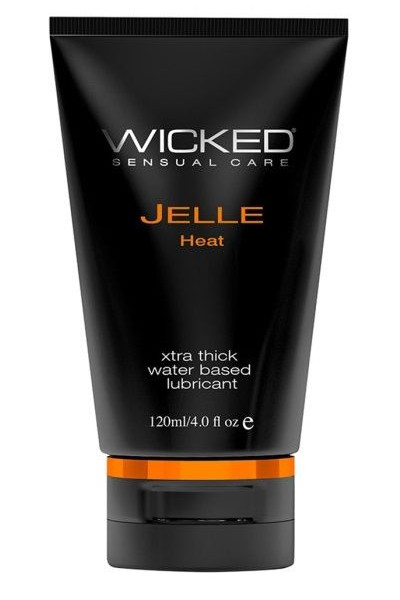 Анальный согревающий лубрикант WICKED JELLE HEAT на водной основе - 120 мл.