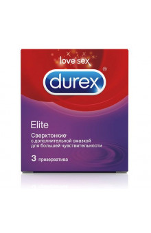 Сверхтонкие презервативы Durex Elite - 3 шт.