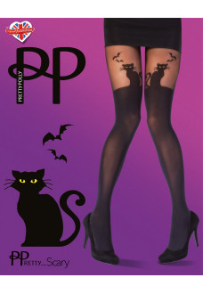 Колготки с имитацией чулок Halloween Cat Tights