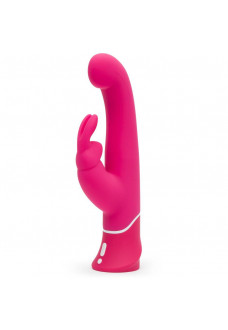 Розовый вибратор-кролик G-Spot Rechargeable Rabbit Vibrator - 24,1 см.