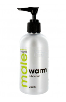 Лубрикант с согревающим эффектом MALE Cobeco Warm Lubricant - 250 мл.