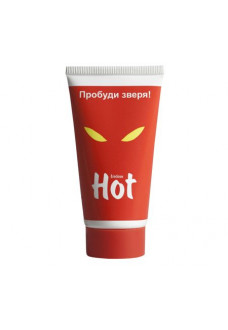 Возбуждающая гель-смазка HOT с женьшенем - 50 мл.