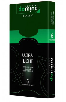 Супертонкие презервативы DOMINO Classic Ultra Light - 6 шт.