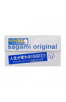 Ультратонкие презервативы Sagami Original 0.02 Quick - 6 шт.