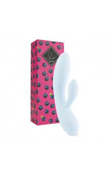 Нежно-голубой вибратор-кролик Lea Rabbit Vibrator - 20,2 см.