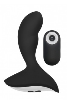 Черный массажер простаты с пультом N 79 Rechargeable P-Spot Stimulator