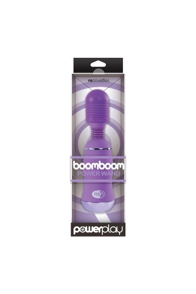 Фиолетовый вибромассажер с усиленной вибрацией BoomBoom Power Wand