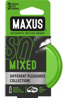 Презервативы в железном кейсе MAXUS Mixed - 3 шт.