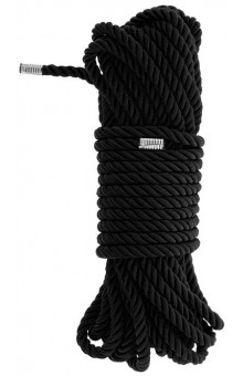 Черная веревка для бондажа BONDAGE ROPE - 10 м.