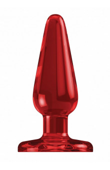 Красная анальная пробка Butt Plug Basic 3 Inch - 7,6 см.