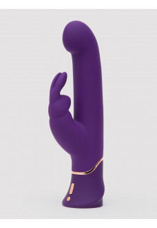 Фиолетовый вибратор Greedy Girl Power Motion Thrusting Rabbit Vibrator - 21,6 см.