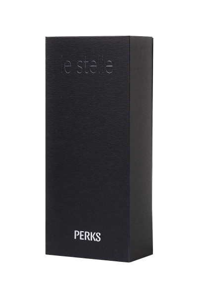 Фиолетовый вибратор Le Stelle PERKS SERIES EX-1 с 2 сменными насадками