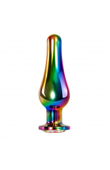 Радужная металлическая пробка Rainbow Metal Plug Large - 12,9 см.